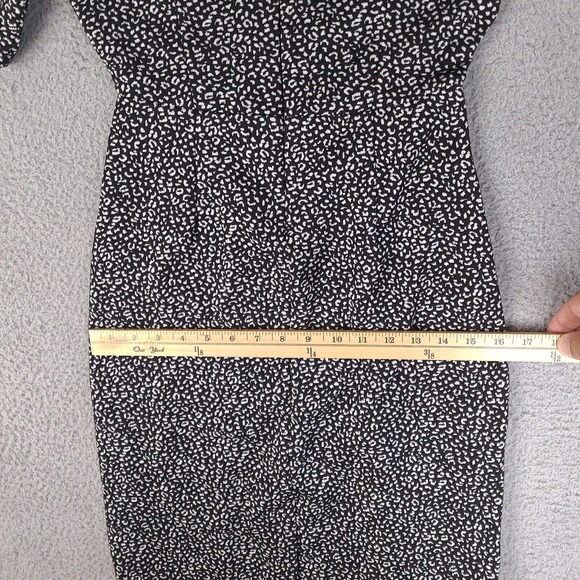 Banana Republic Dress Womens Size 0 Black Gray Keyhole Front Zip Back - Picture 15 of 16